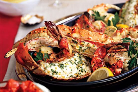 Platter of Roasted Shellfish with Trio of Sauces