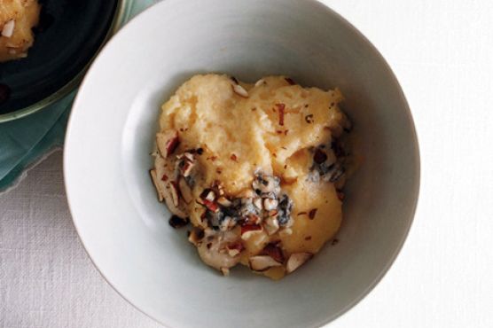 Polenta with Gorgonzola and Almonds