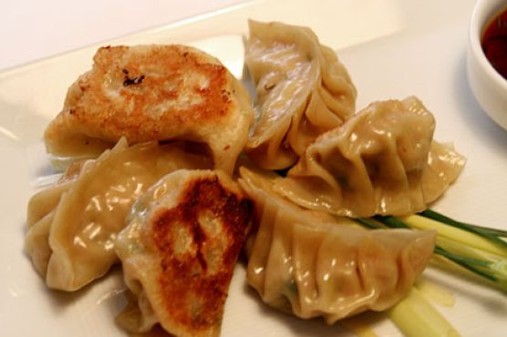 Pork and Chive Dumplings with Dried Shrimp