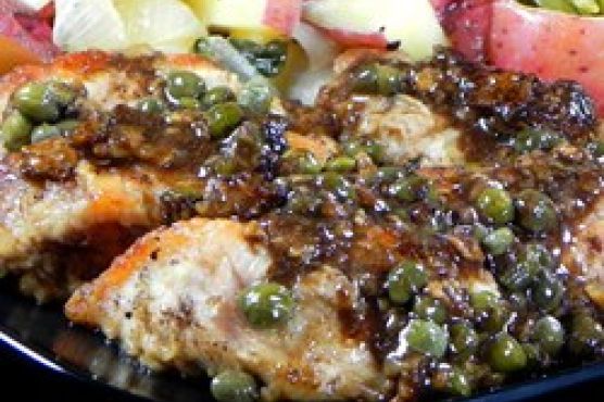 Pork Medallions with Balsamic Vinegar and Capers
