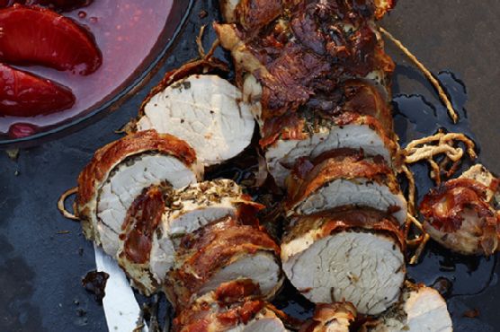 Pork Tenderloin with Plum Chutney