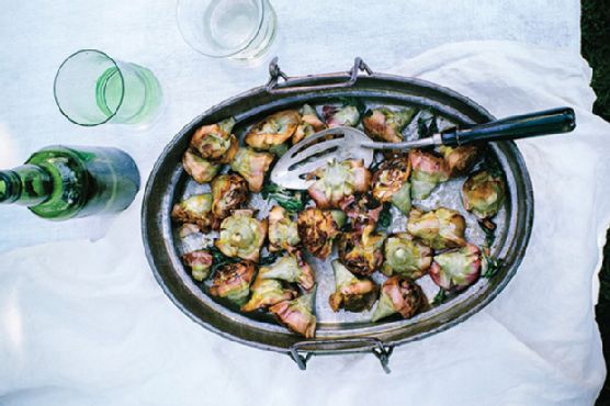 Pot-Roasted Artichokes