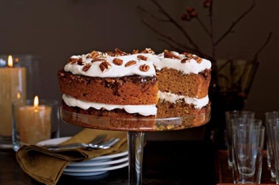 Praline Pumpkin Torte