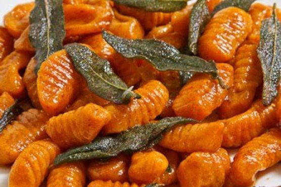 Pumpkin Gnocchi in a Brown Butter and Sage Sauce