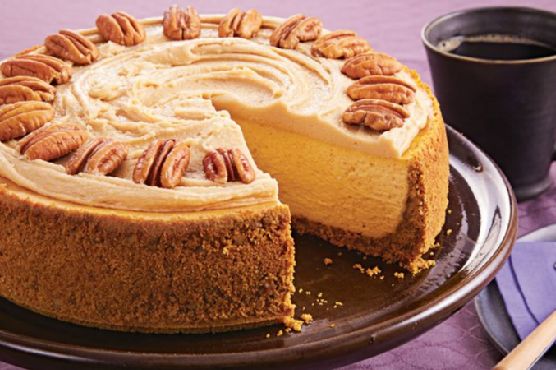 Pumpkin Pecan Cheesecake