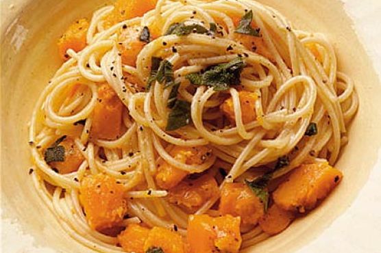 Pumpkin & sage spaghetti
