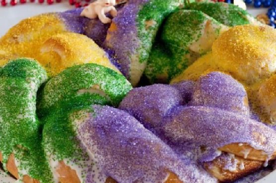 Quick Mardi Gras King Cake