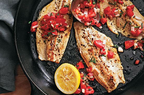 Rainbow Trout with Smoked Tomato Salsa