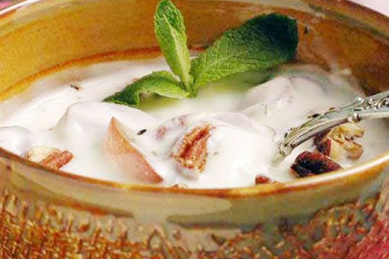 Raita Salad of Red Grapes and Mint