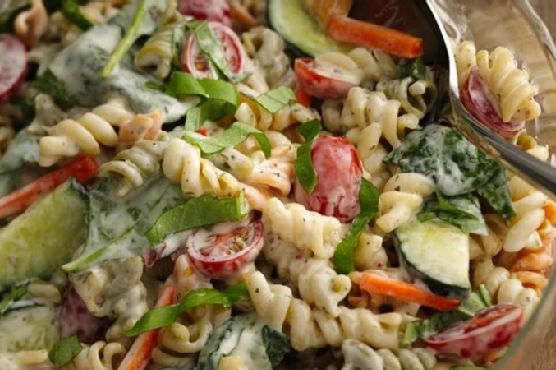 Ranch Spinach Pasta Salad