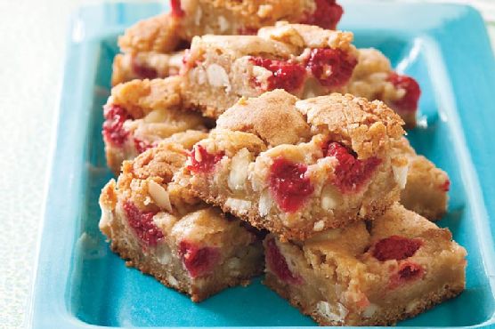 Raspberry Blondies