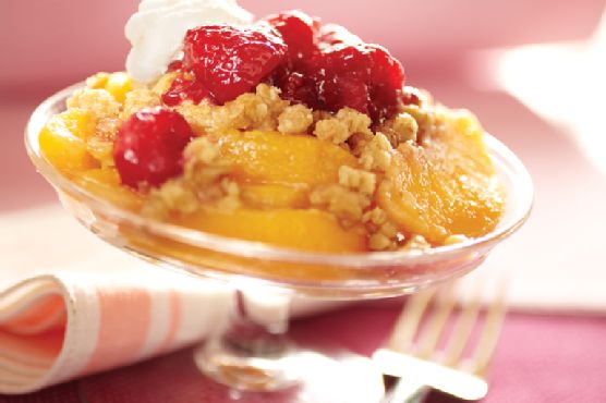 Raspberry-Peach Crisp