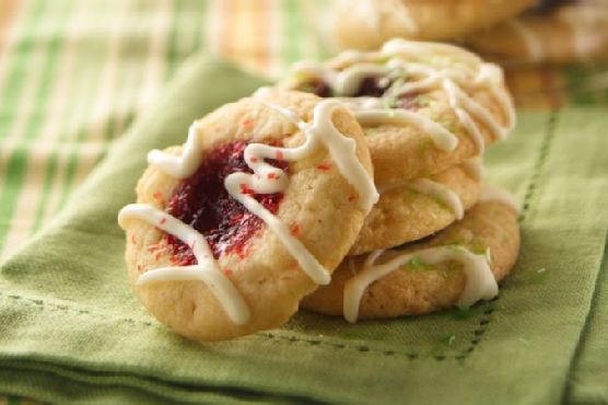 Raspberry Thumbprint Cookies