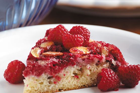 Raspberry Upside-Down Cake