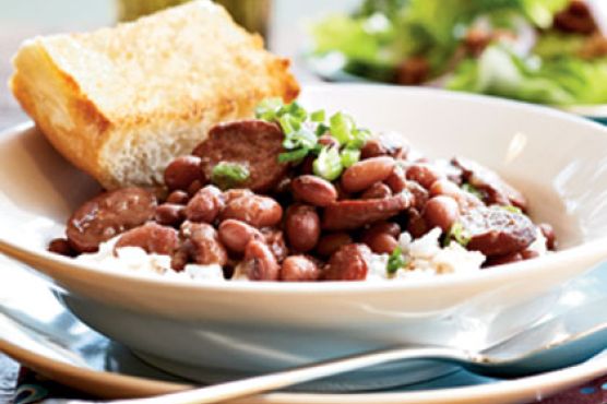 Red Beans and Rice with Smoked Turkey Sausage