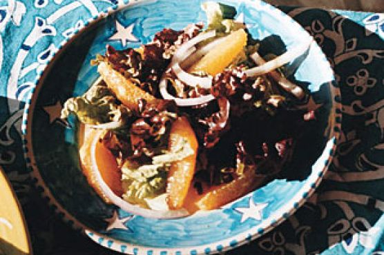Red Leaf Salad with Oranges