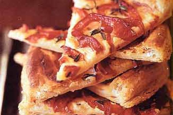 Red Pepper and Boursin Tarts