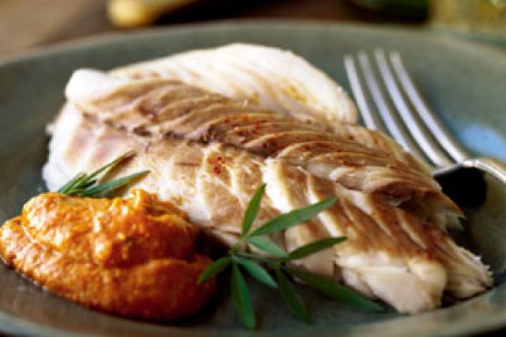 Red Snapper Baked in Salt with Romesco Sauce