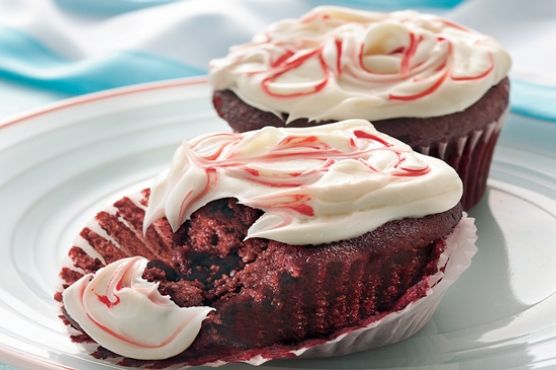 Red Velvet Cupcakes with Cream Cheese Frosting