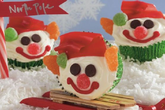 Red Velvet Elf Cupcakes