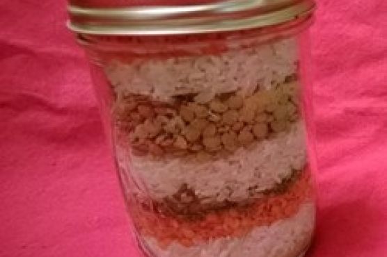 Rice and Lentil Soup in a Jar