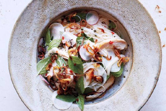Rice Vermicelli with Chicken and Nuoc Cham