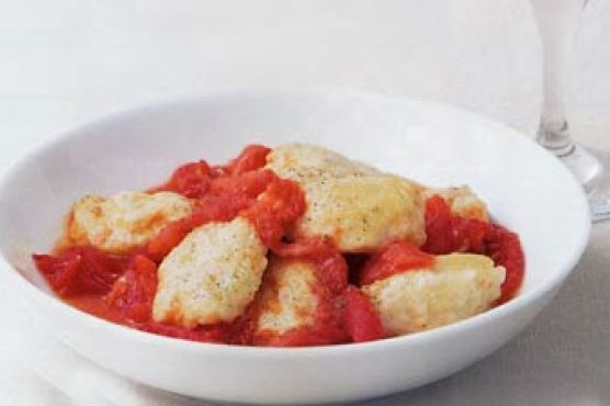 Ricotta Gnocchi with Roasted Tomato