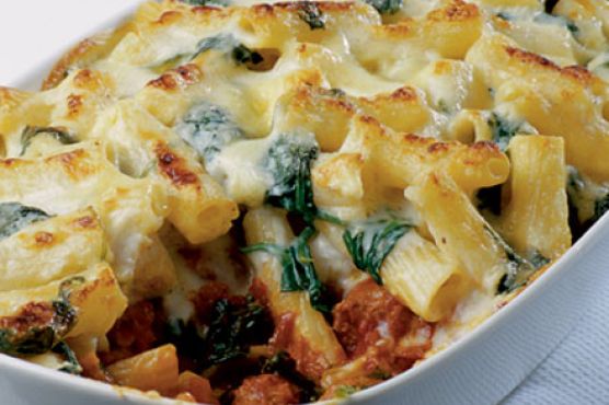 Rigatoni sausage bake