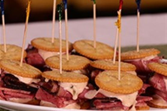 RITZ Pastrami and Corned Beef Mini Sandwich