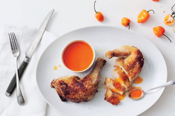 Roast Chicken with Hot-Sauce Butter