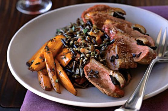 Roast Magret Duck Breasts with Shaved Black Truffles