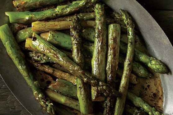 Roasted Asparagus with Balsamic Browned Butter