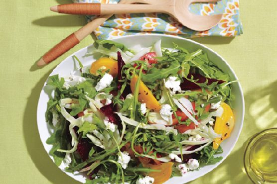 Roasted Beet and Goat Cheese Salad
