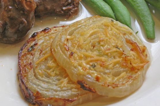 Roasted Maui Onion with Creamy Pamesan