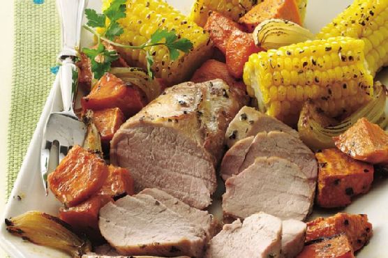 Roasted Pork Tenderloins and Vegetables