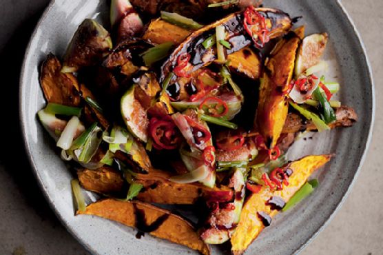Roasted Sweet Potatoes & Fresh Figs