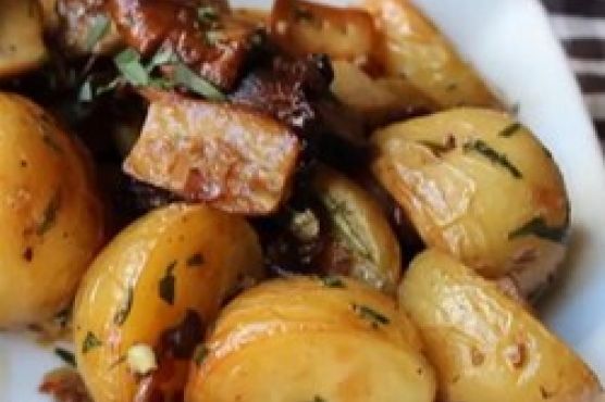 Roasted Wild Mushrooms & Potatoes