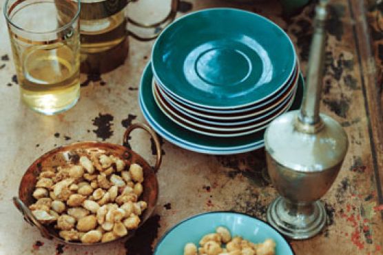 Rosé-Water Candied Peanuts