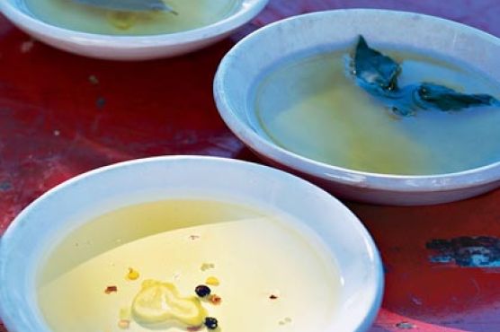 Sage, Bay, and Garlic Dipping Oil
