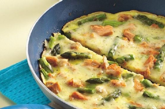 Salmon and Asparagus Frittata