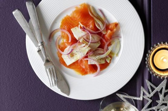 Salmon, fennel & lime plates