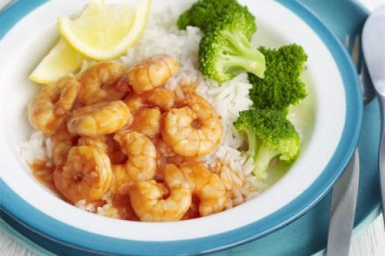 Saucy prawns