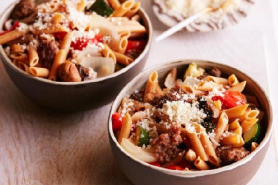 Sausage and Roasted Vegetable Penne