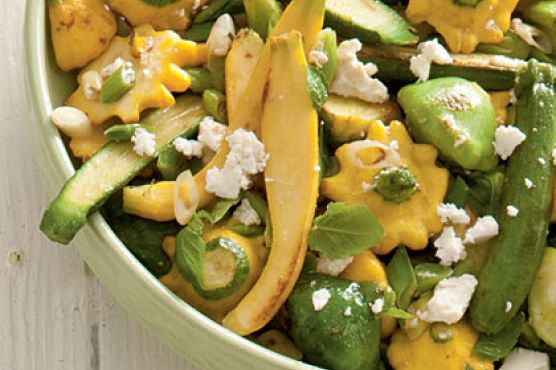 Sautéed Baby Squash and Leeks