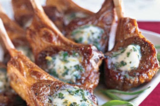 Sauteed Lamb Chops with Béarnaise Butter