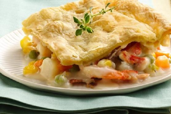 Seafood Chowder Pot Pie