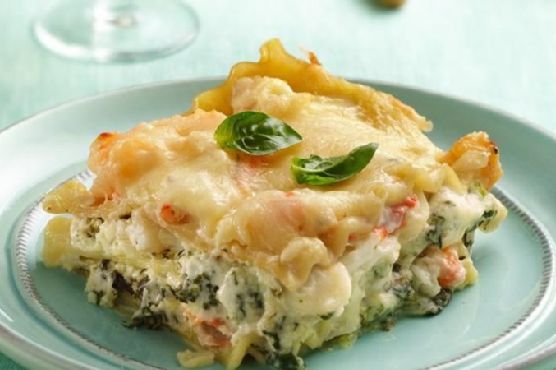 Seafood-Spinach Lasagna