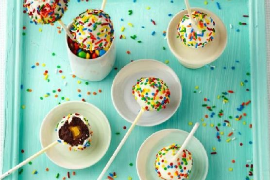 Secret Center Chocolate Peanut Butter Cake Pops