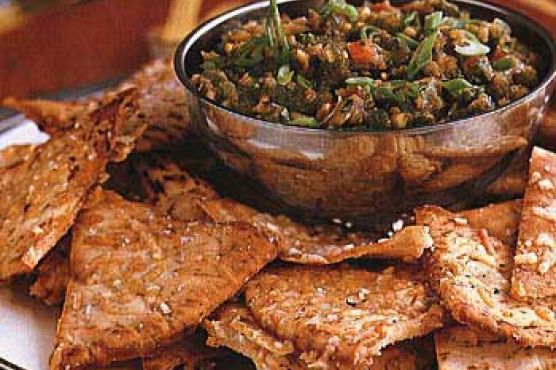Sesame-Eggplant Salsa