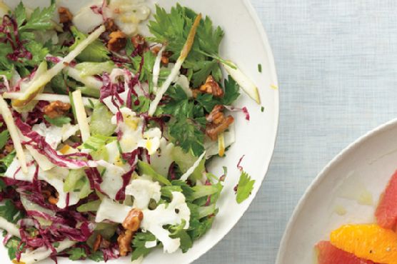 Shaved Cauliflower and Radicchio Salad